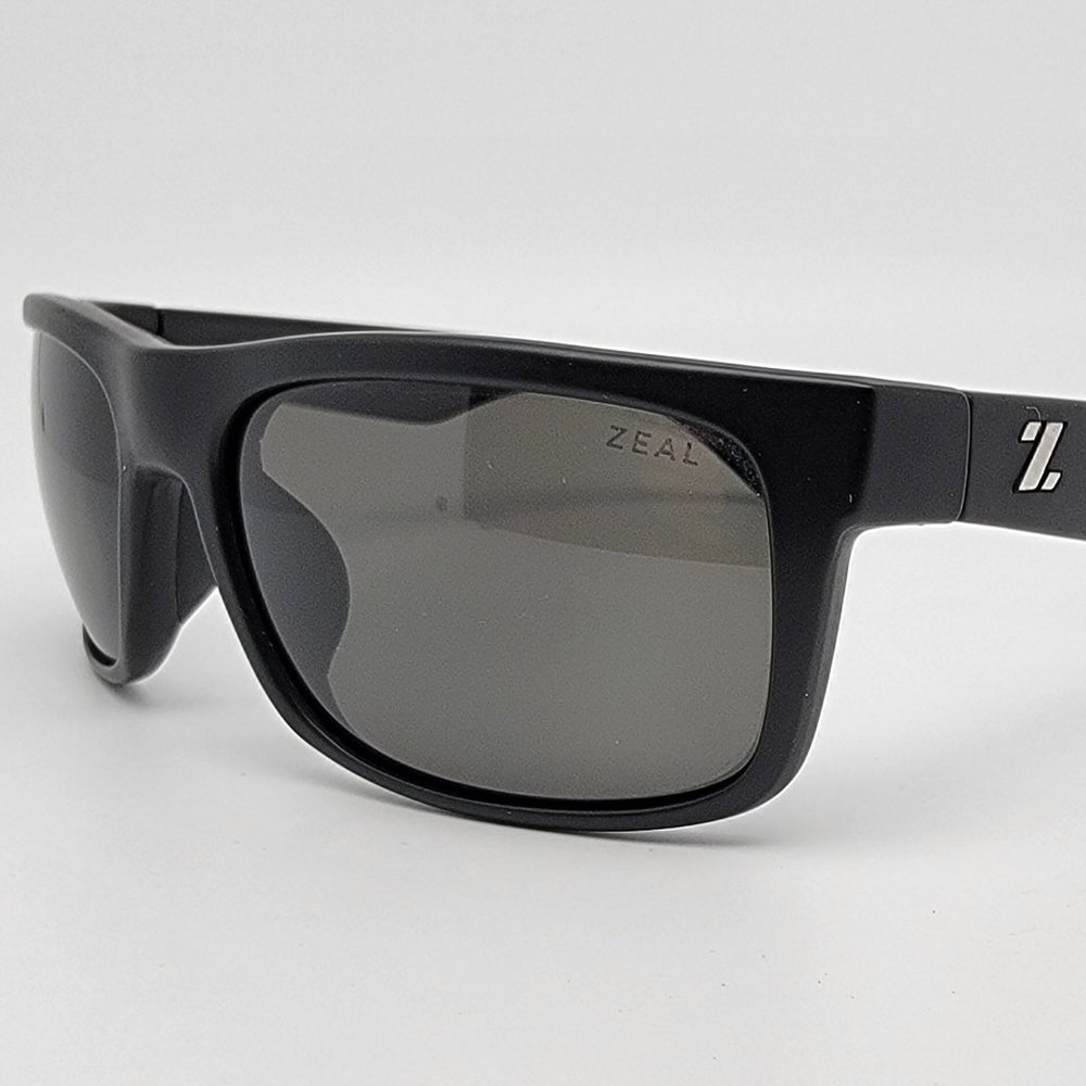 Zeal Optics Essential 10394 Black Frame Polarized Dark Grey Lens Sunglasses 58mm
